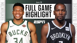 Milwaukee Bucks at Brooklyn Nets  Full Game Highlights [upl. by Furey934]