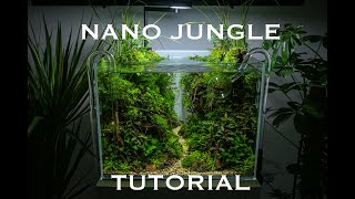 Aquascaping tutorial  AMAZING Hightech NANO JUNGLE tank [upl. by Eustazio]