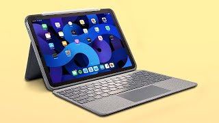 The BEST iPad Air 4 Keyboard Case with Trackpad  Logitech Folio Touch [upl. by Elset361]