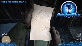 Red Dead Redemption 2 Torn  Mended Treasure Map Location amp Solution [upl. by Lauraine]