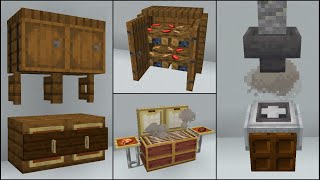 Minecraft 40 Kitchen Build Hacks and Ideas [upl. by Ozmo]