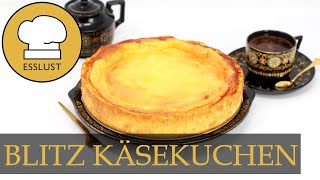 BLITZ KÄSEKUCHEN mit Vanillepudding und ohne Boden [upl. by Jeralee]