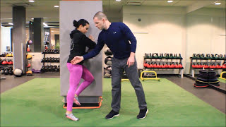 Tibialis Posterior Activation Progression Leaning Single Leg Calf Raise [upl. by Jacquenette]