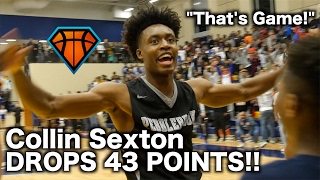 Collin Sextons MOST CLUTCH High School Performance  43 Points amp CRAZY Buzzer Beater in Playoffs [upl. by Anaehs96]