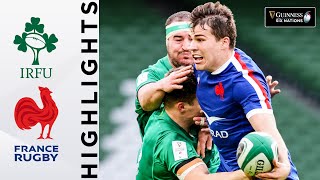 Ireland v France  HIGHLIGHTS  2 Points Separate Tight Encounter  2021 Guinness Six Nations [upl. by Anidam]