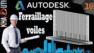 20 Ferraillage voiles sur ROBOT Structural Analysis [upl. by Doehne]