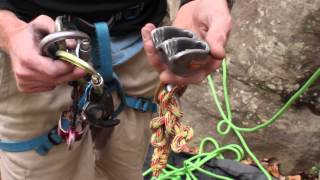 Rock Climbing Basics How to Tie Yourself In amp Belaying Basics [upl. by Alamat525]