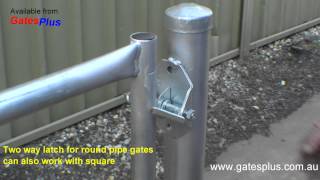 Gate Latch 2 way for round pipe and square [upl. by Asta]