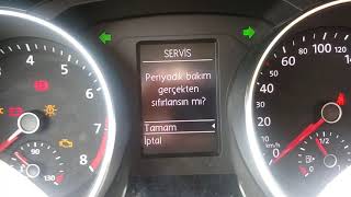 JETTA SERVİS PERİYODİK BAKIM SIFIRLAMA [upl. by Chellman]