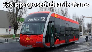 Irizar ie Tram on Route 358 Proposed Allocation  Photoshop TIMELAPSE [upl. by Burner]