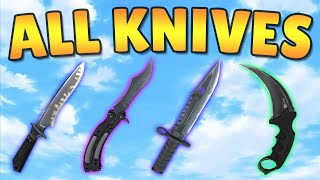 All Knives  Animations  CSGO [upl. by Llemmart]