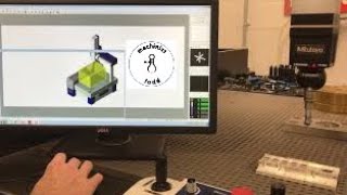 Mitutoyo CMM CNC programming with Manual Alignment [upl. by Oicapot]