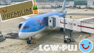 TRIP REPORT  TUI Airways  Boeing 7878 DREAMLINER  PREMIUM CLUB  London Gatwick  Punta Cana [upl. by Ettezus]