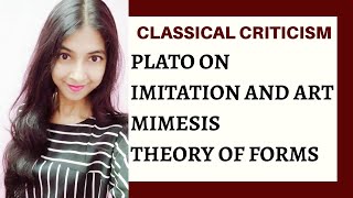 Plato on Imitation and Art  Mimesis  Literary Criticism [upl. by Etnoved301]