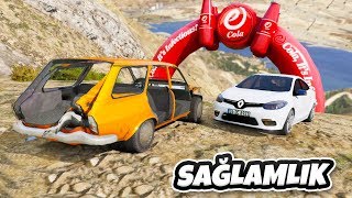 Renault Ailesi Arabalar Sağlamlık Yarışmasına Katılıyor  GTA 5 [upl. by Cottrell534]