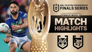 NRL 2023  Warriors v Knights  Match Highlights [upl. by Attikram]