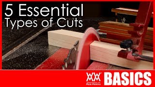 5 Woodworking Cuts You Need to Know How to Make  WOODWORKING BASICS [upl. by Attenol209]