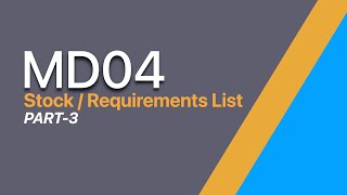 SAP MD04  StockRequirements List Part3  What is MD04  SAP Demo [upl. by Asus284]