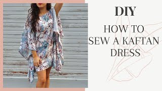 DIY How to Sew a Kaftan Dress [upl. by Regdor]