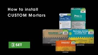 How to Install CUSTOM PolymerModified Mortars [upl. by Tani451]