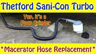 RV Macerator Hose Replacement and Demo [upl. by Yarw22]