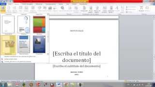 Como hacer presentacion en word [upl. by Rella]