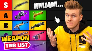 I Ranked EVERY Fortnite Weapon Tier List [upl. by Enellek993]