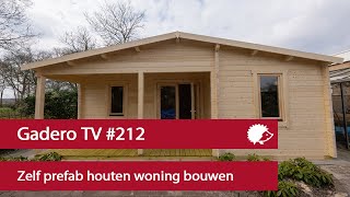 212 Zelf prefab houten woning bouwen [upl. by Nanaek]