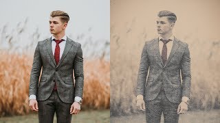 Authentic Vintage Photo Effect in Photoshop [upl. by Ellasal]