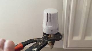 Thermostatic radiator valve stuck in off position [upl. by Akcinat355]