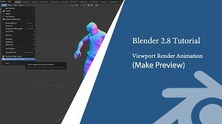 Blender 28 Tutorial Viewport Render Animation  make preview [upl. by Bronez300]