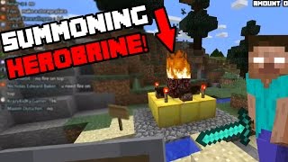 Minecraft  SUMMONING HEROBRINE Finding Herobrine Episode 4 [upl. by Novyad]