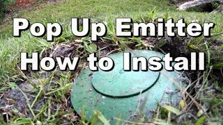 How to Install POP UP EMITTER  3 Ways  2 kinds of pipe  Best Outflow for Yard Drainage [upl. by Ecirehc]