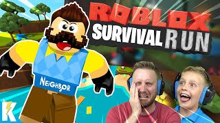 Hello Neighbor in ROBLOX Survival Run  KCity GAMING [upl. by Kalikow]