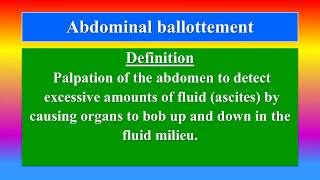 Abdominal ballottement [upl. by Krystle]