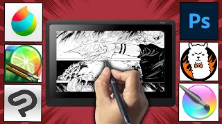 What Is The BEST Digital Art Software For Drawing Comics Manga amp Webtoons [upl. by Adaven]