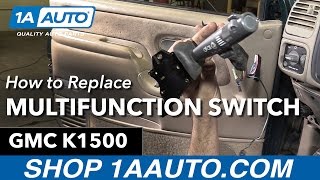 How to Replace Multifunction Switch 9599 GMC K1500 [upl. by Dranyam563]