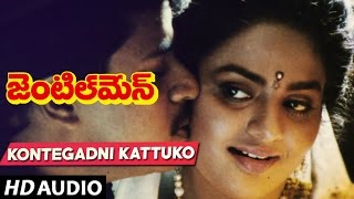 Gentleman Songs  KONTEGADNI KATTUKO song  Arjun  Madhubala  Telugu Old Songs [upl. by Ecnerol]