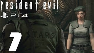 Resident Evil HD Remaster PS4  Jill Walkthrough Part 1  Barry Burton amp Jill Valentine [upl. by Selemas]