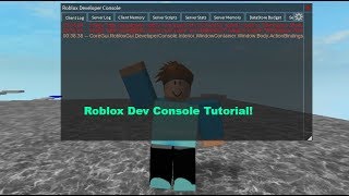 Dev console tutorial Roblox [upl. by Sirrad]