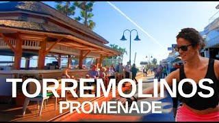 4K Virtual walk  Torremolinos to Benalmádena Costa Del Sol Promenade Walking tour [upl. by Zerk573]