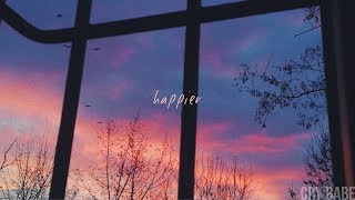 happier stripped by marshmello amp bastille slowed  reverb  LYRICS [upl. by Initsed]