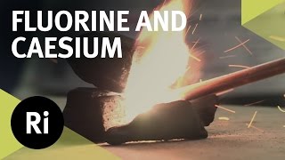 Reacting Fluorine with Caesium  First Time on Camera [upl. by Nauq]