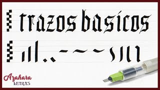 Trazos Básicos para Caligrafía Gótica [upl. by Ferullo]