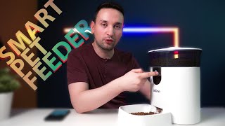 Smart Pet Feeder With Camera  Automatic Pet Feeder Review [upl. by Latreshia]