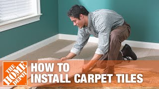 How to Install Carpet Tiles  The Home Depot [upl. by Meunier]