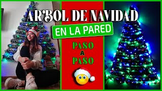 🎄 ÁRBOL DE NAVIDAD EN LA PARED PASO A PASO  Maleja Vargas [upl. by Criswell]