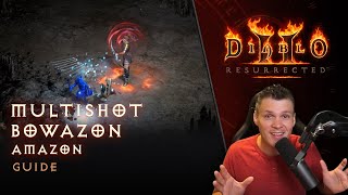 Diablo II Resurrected  Multishot Bowazon Amazon Guide [upl. by Sokul]