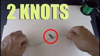 2 Knots I Use Tying Swivel to Braid Fishing Line Beginner [upl. by Eirok]