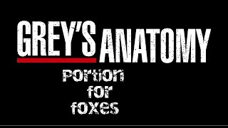 GREYS ANATOMY  Lyrics  portion for foxes [upl. by Ainet]